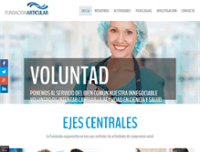 Tablet Screenshot of fundacionarticular.org